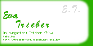 eva trieber business card